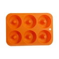 thumbnail image 1 of Single Non-Stick Silicone Donut Baking Pan, Dishwasher Safe Ring Mold for Oven Homemade Breakfast Pastry Prep, 1 of 2