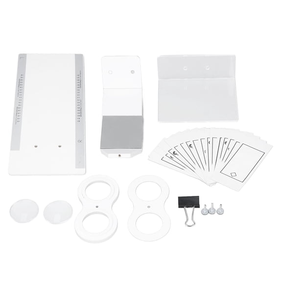 Single Oblique Stereoscope Cheiroscopes Hand Drawing Adjust Base Amblyopia Trainer Tester Tool White