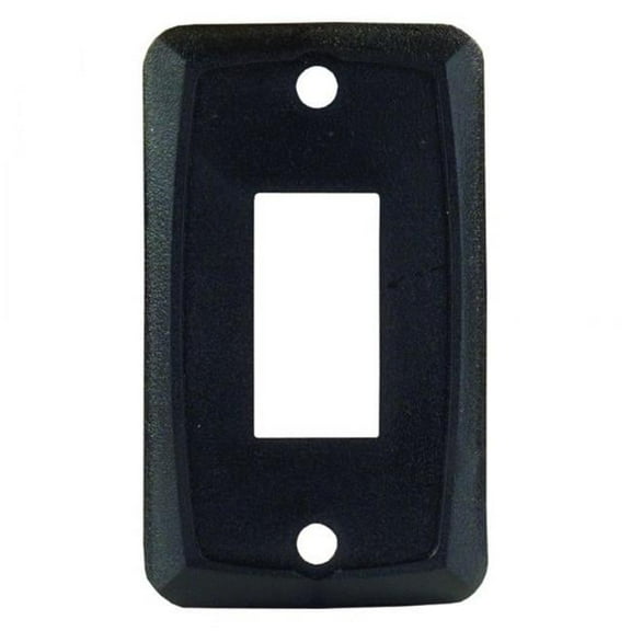 Single Oblong Face Plate for Multi Purpose Switches, Black