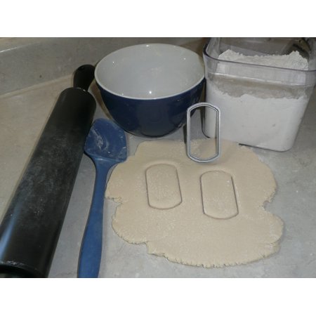 Single One Dog Tag Military Soldier Pet ID Cookie Cutter USA PR2108