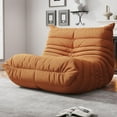 thumbnail image 1 of Single - Orange Memory Foam Floor Lounge Chair With Quilted Teddy Texture, Modern Modular Sofa For Living Room, 1 of 5