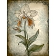 thumbnail image 1 of Single Orchid Flower Pastel Colour Art Nouveau Unframed Wall Art Print Poster Home Decor Premium, 1 of 3