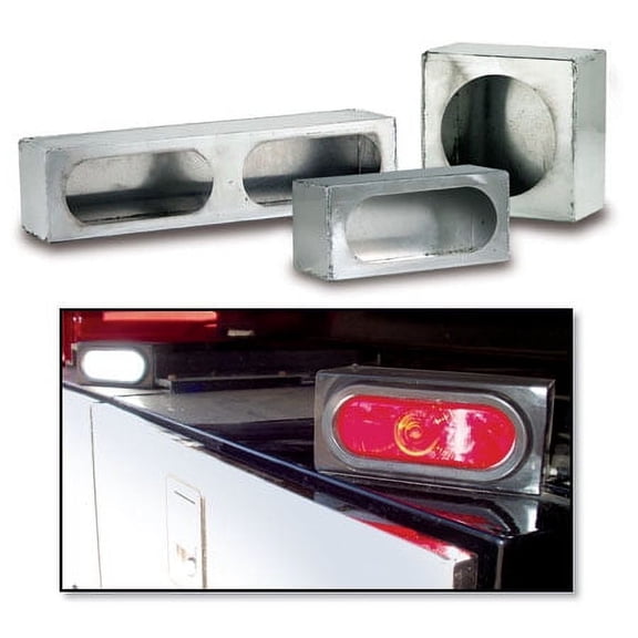 Single Oval Mounting Box - Stainless-Steel