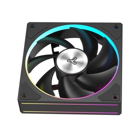 Single Pack 120mm ARGB PWM Fan 4Pin Male Female Fan Cable Featuring True FDB Bearing Quiet To Operate