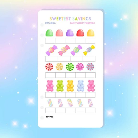 Single Page Saving Challenges  Trackers Inserts - A6