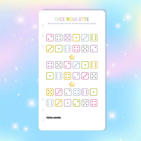 Single Page Saving Challenges  Trackers Inserts - A6