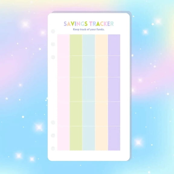 Single Page Saving Challenges  Trackers Inserts - A6