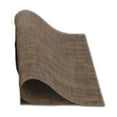 thumbnail image 1 of Single Pc Brown Woven Placemat - Elegant Coffee Colored Pvc Heat Anti Slip Oil Proof Table Mat for Dining Table 45*30Cm Table Mat for Home & Restaurant（Placemat*1), 1 of 3