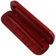 thumbnail image 1 of Dark Red Wooden Ballpoint Pen Case with Single Slot Display - Stylish Office, Business & Writing Accessories Storage Box, 1 of 5