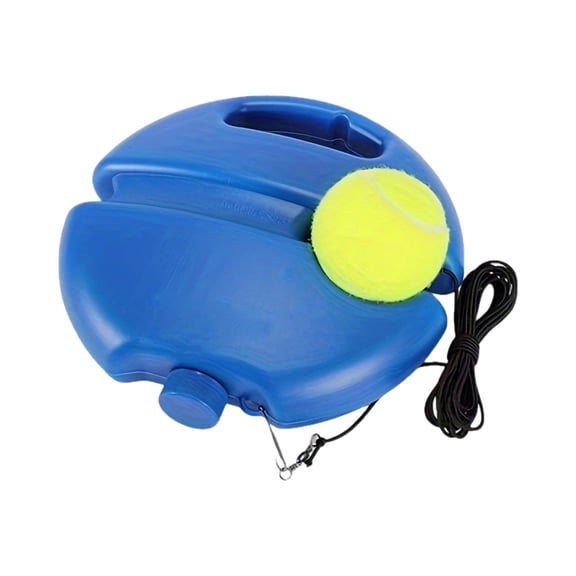 Single-Person Tennis Trainer Base with Elastic Rope Portable Tennis Training Equipment for Practice and Technical Skill Improvement for Adult Players
