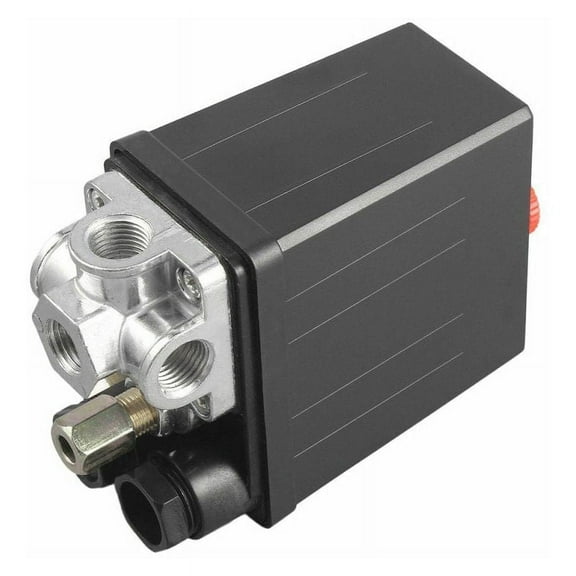 Single Phase Compressor Control, Automatic Loading/Unloading Air Compressor Control Valve For Small Air Compressors, Pressure Switch With On Off Switch And Unloader Valve, Nema 1