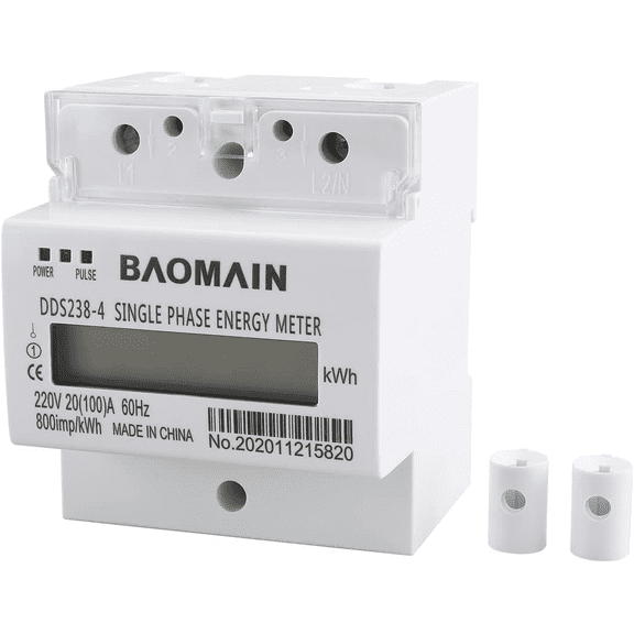 Single Phase Din-Rail Type Kilowatt Hour Kwh Meter 220V 60Hz 20 (100) A