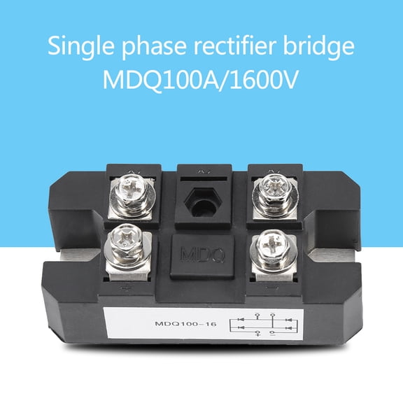 Single Phase Diode Bridge, 100A 1600V Rectifier, Reliable Power Supply for High Current Apps