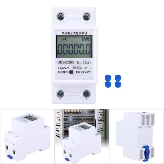 Single Phase Electronic Energy Meter with LCD Display