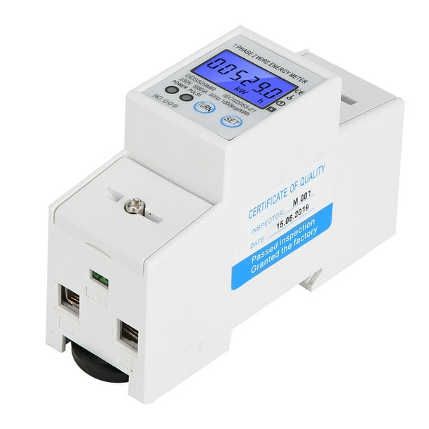 Single Phase Energy Meter, Energy Meter LCD Display 2P Single Phase