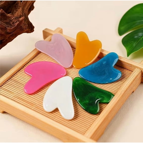 Single-Piece Beeswax Gua Sha Board Massager for Facial and Eye Massage - Eco-Friendly Spa Tool