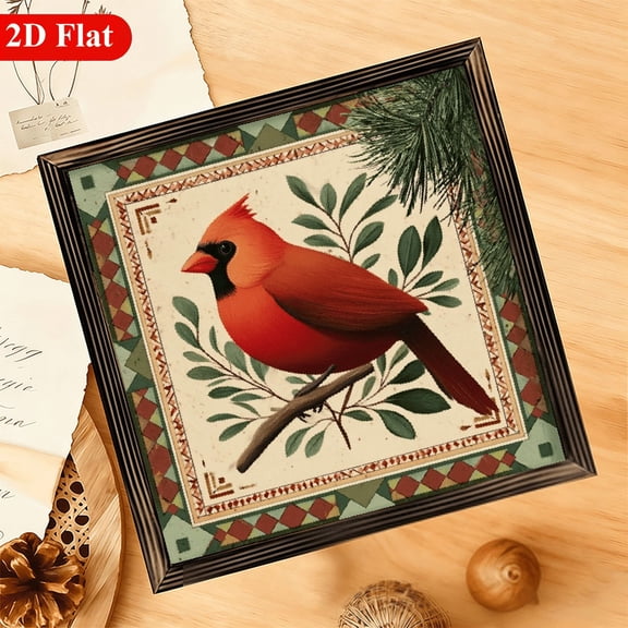 - A Single Piece Wall Decoration Featuring a Farm-Style Barn Star with Stripes, Designed As a Checklist Frame This Stylish Red Bird Design Measures 12x12 Inch And Is Suitable for Living Rooms