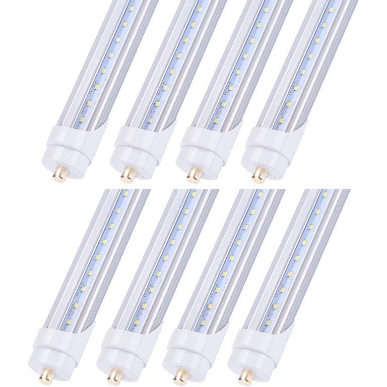 Save Big on Bulk T8 Led Tube Lamp T8 72W LED Tube Light Bulb 8FT V Shaped LEDs, Single Pin FA8 Base Led Shop Lights 150W Fluorescent Lamp Replacement Save Big on Bulk T8 Led Tube Lamp T8 72W LED Tube Light Bulb 8FT V Shaped LEDs, Single Pin FA8 Base Led Shop Lights 150W Fluorescent Lamp Replacement