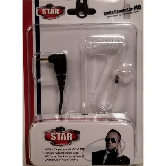 Single Pin Clear Accustic Coil/Talk About Radios