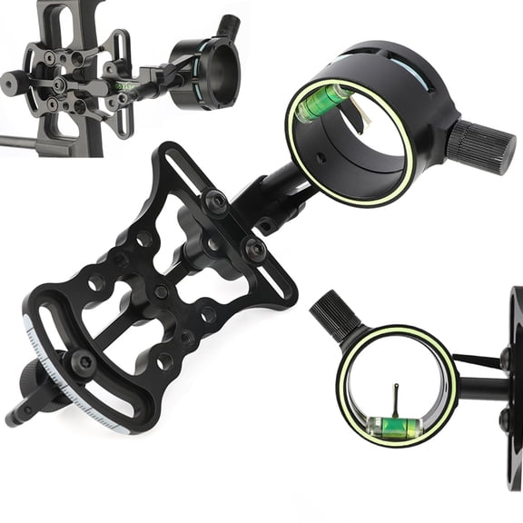 Single Pin Compound Bow Sight 1 Pin 0.019" Adjustable Archery Bow Hunting Target Practice