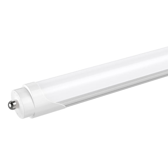 CNSUNWAY Single Pin Fa8 T8 LED Tube 8ft Dual Row Light Bulbs, 72W 6000K Cool, Ballast Bypass, Frosted Cover, ETL Listed, 1-Pack
