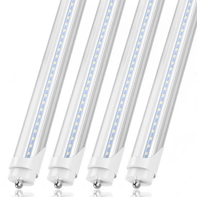 Single Pin T8 LED Tube Light 8ft Fa8 Fluorescent LED Bulbs, 45W 6000K ...