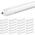 thumbnail image 1 of Single Pin T8 LED Tube Light 8ft Fa8 LED Bulbs, 45W 5000K Froted, 25-Pack, 1 of 6