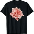 thumbnail image 1 of Single Pink Rose Flower Design For Women, Girls, Teens T-Shirt, 1 of 5