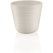 Guzzini Planter Pot Recycled Plastic White Tierra 2-Pieces