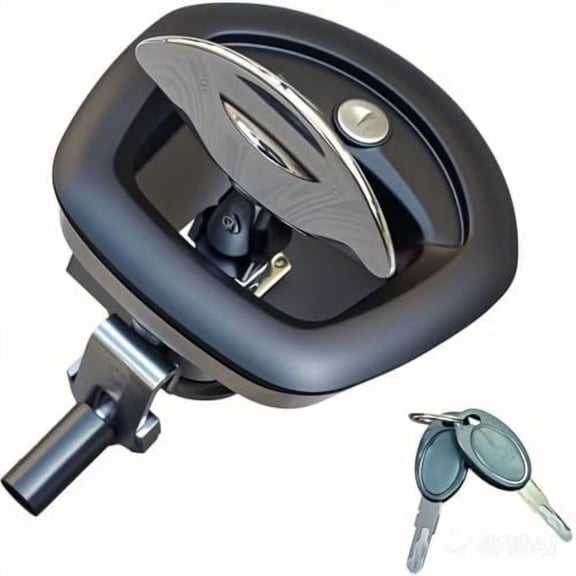 Single Point Compression Latch For Underbody Truck Tool Box With Blind Studs, Gasket and Cylinder With Keys, Replacement Latch For L8816 and L3890RLS Toolboxes Paddle Lock