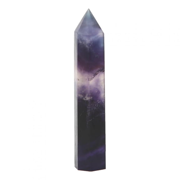 Single Pointed Coloful Fluorite Crystal Pillar Healing Meditation Crystal QuartzZZ0199
