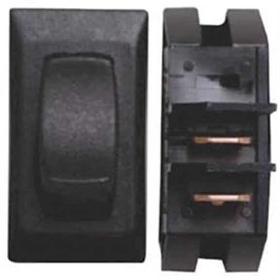 Single Pole Single Throw Interior Light Switch - Black, 3 per Pack