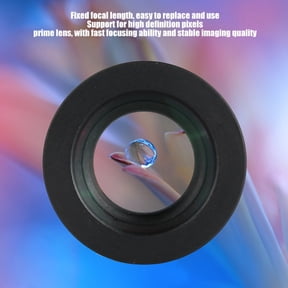 Single Prime Lens Fast Focusing 16mm Board Lens, HD for Camera For Most Models