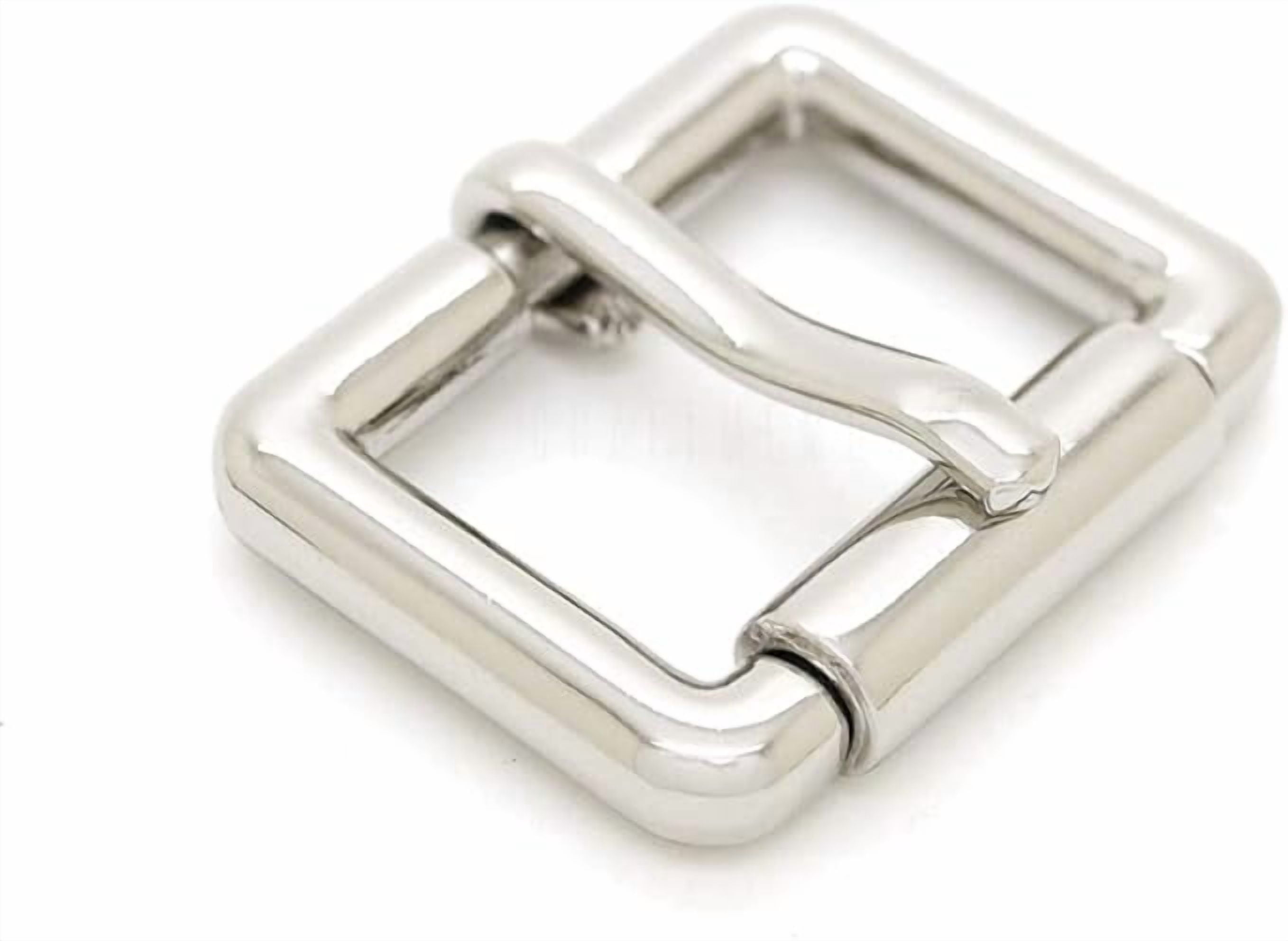 Single Loop Buckle Single Prong Roller Belt Buckles Square Metal Strap Belt Loop Buckle 4 ...