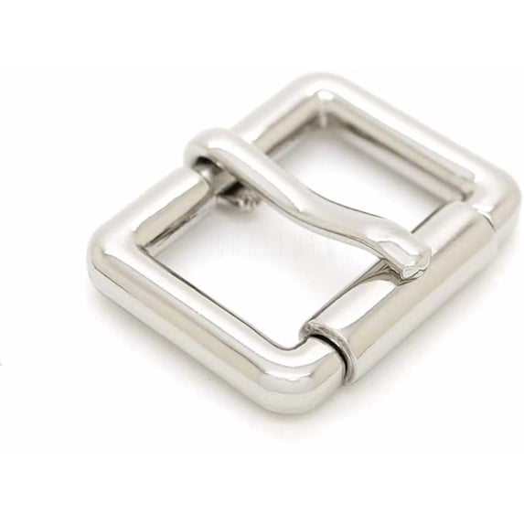 Single Prong Roller Belt Buckles Square Metal Strap Belt Loop Buckle 4 ...