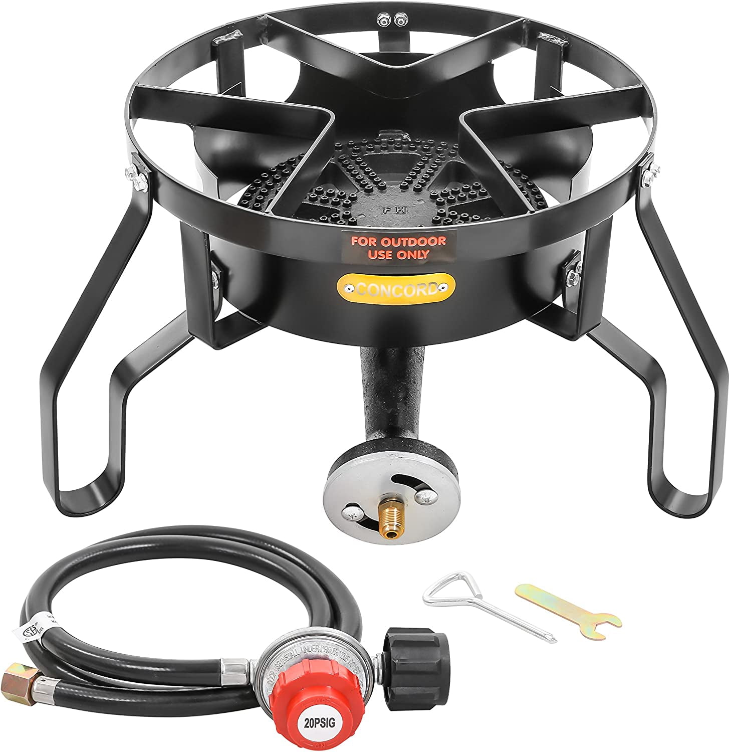 Single Propane Burner; 200,000BTU 1 Burner Portable Gas Stove
