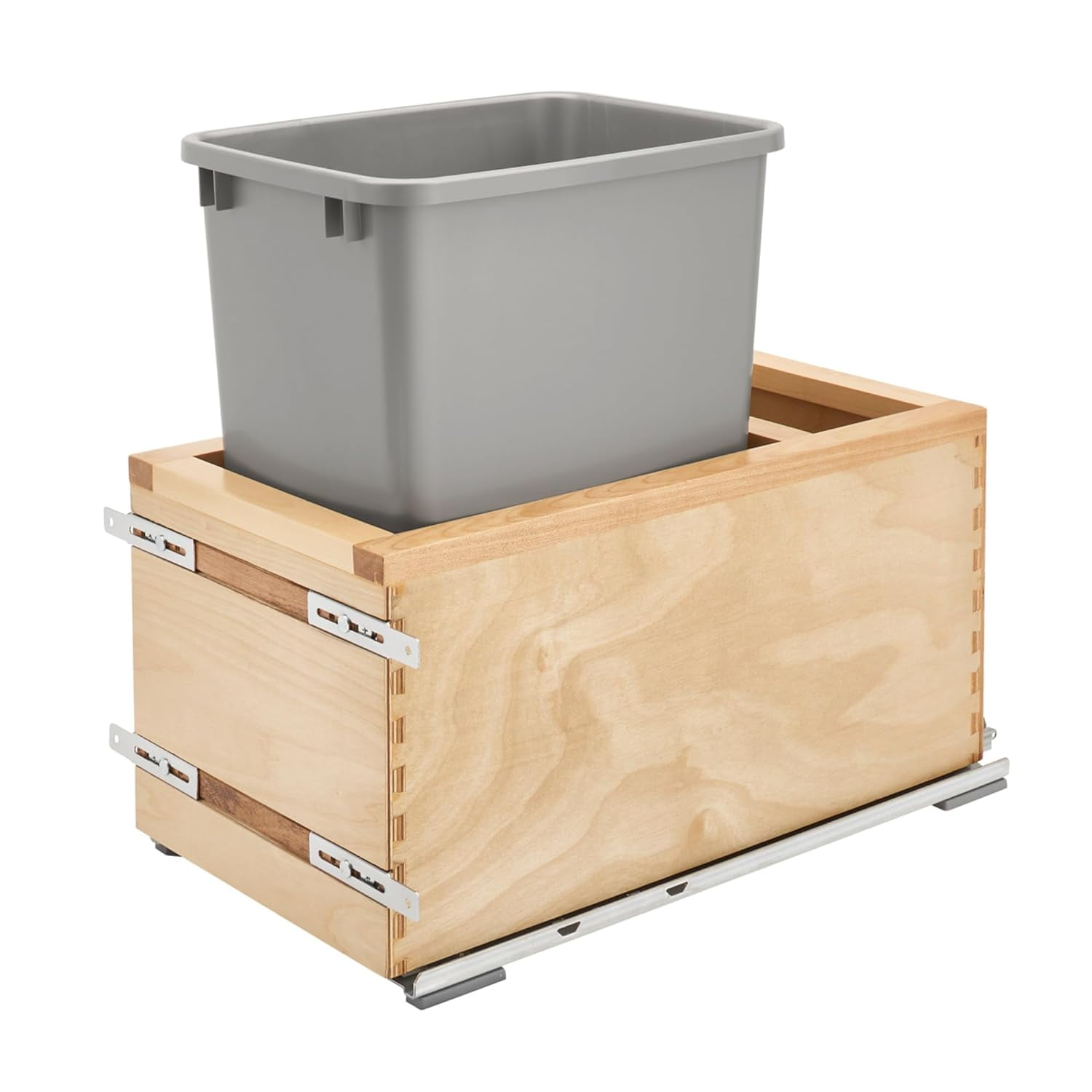 Single Pull Out Trash Can for Kitchen/Bathroom Cabinet w/Undermount ...