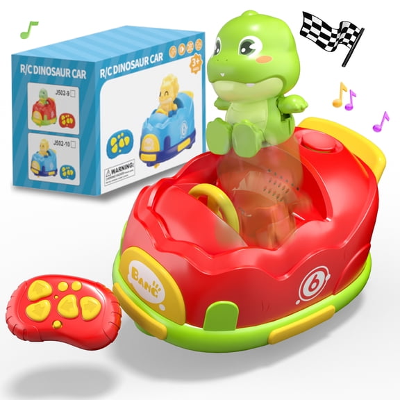 Single RC Battle Bumper Car with Mist Spray, LED Lights, Music & Collision Bounce Effect, Rechargeable Racing Toy Gift for Boys Girls Ages 3+
