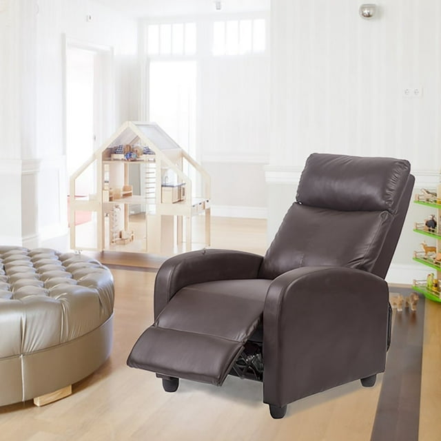 Single Recliner Chair Sofa Furniture Modern Leather Chaise Couch