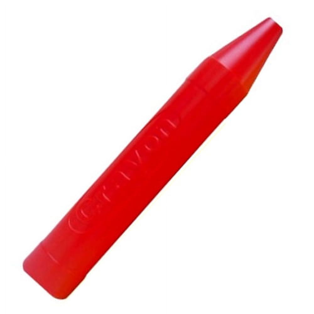 Single Red Jumbo Plastic Crayon (20) - 1/pack 