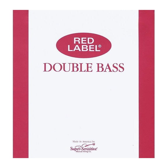 Super Sensitive Red Label Series Double Bass D String 3/4 Size, Medium