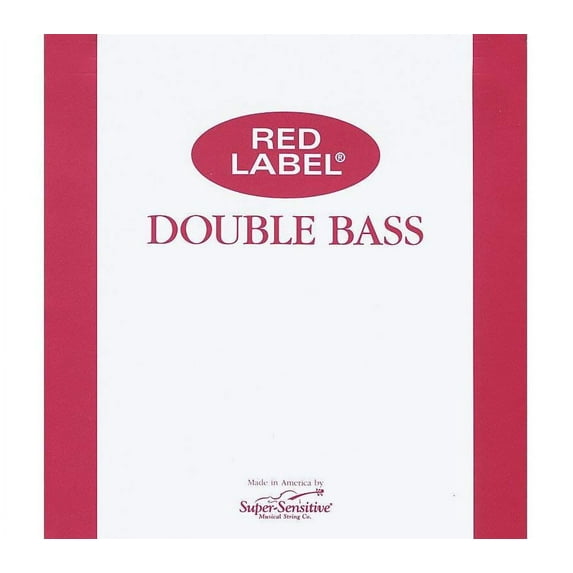 Super Sensitive Red Label Series Double Bass D String 3/4 Size, Medium