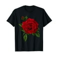 thumbnail image 1 of Single Red Roses Flower of Cute Red Roses Flower Gardening T-Shirt, 1 of 5
