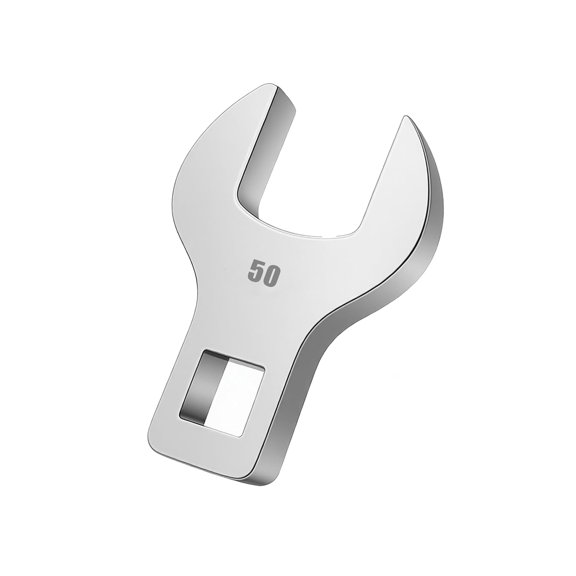 Single Replacement Wrench Head for 1/2 Inch Square Drive Tools, 50 mm Open End Steel Tool Head for Garage Maintenance, Service Storage, and Fitting Work