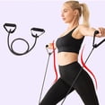 thumbnail image 1 of Single Resistance Exercise Band with Comfortable Handles - Ideal for Physical Therapy, Strength Training, Muscle Toning, 1 of 6