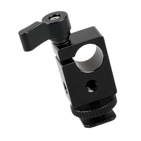 Single Rod Clamp with 1/4inch-20 Threaded Screw Replacement for Camera Cage 15mm Rod Pipe Improvement Installation