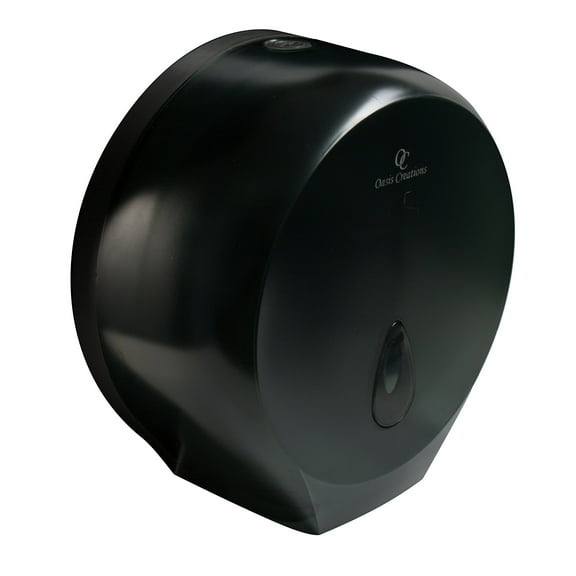 Single Roll Toilet Tissue Dispenser by Oasis Creations- 9” Bath Tissue Dispenser