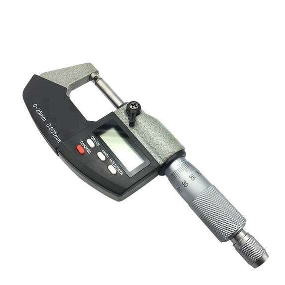 Single Round Head Digital Outside Micrometer 0-25mm 0.001mm Metric Gauge Micrometers Accurate Measuring Tool With Box