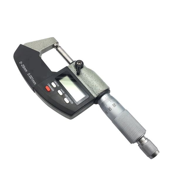 Single Round Head Digital Outside Micrometer 0-25mm 0.001mm Metric Gauge Micrometers Accurate Measuring Tool With Box