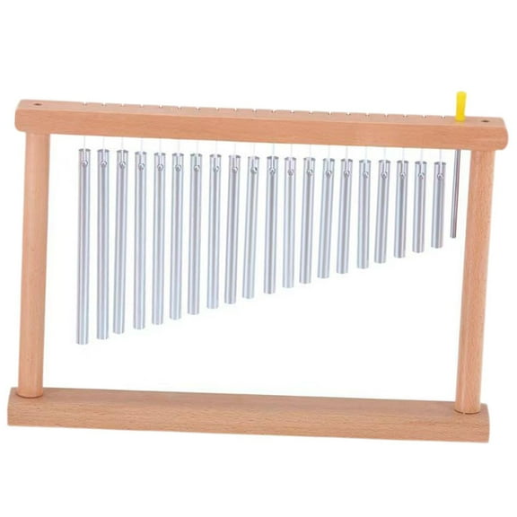 Single Row Bar Chime Wind Chimes Percussion 20 Tones Musical Instrument for Classroom Performance Beginners